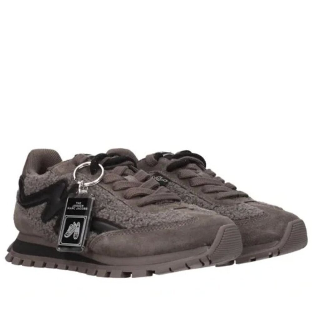 The Jogger Teddy Marc Jacobs Brown Sneakers Fuzzy Size 36